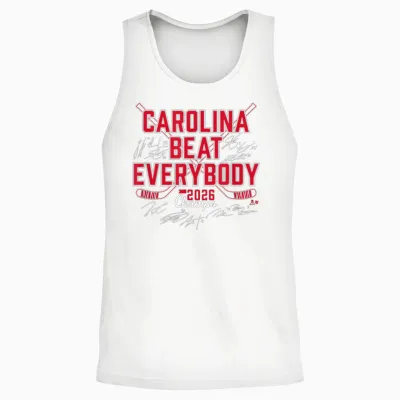Beat Everybody 2026 Champs - Carolina Hockey Unisex Tank Top - White