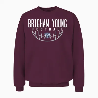 Byu Cougars Football Arch Unisex Sweatshirt - Maroon