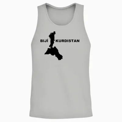 Bijî Kurdistan Unisex Tank Top - Ash