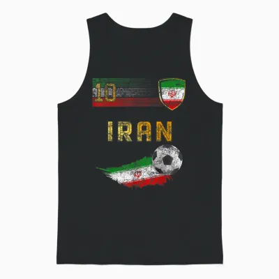 Iran-Flagge, Iranischer Stolzliebhaber Unisex Tank Top - Black