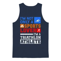 Triathlons I'm a Triathlon Athlete Unisex Tank Top - Navy – 1