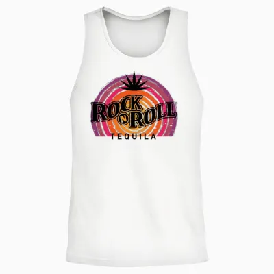 Rock N Roll Tequila Fourth Collection Unisex Tank Top - White