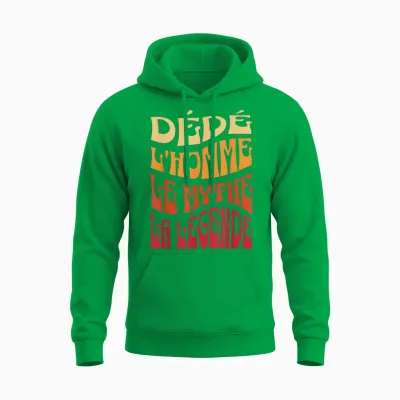 Dice Man Myth Legend Humor Name Custom Dedicated T-Shirt, Black, S Unisex Hoodie - Irish Green