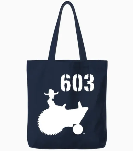 603 New Hampshire Tote Bags in Navy