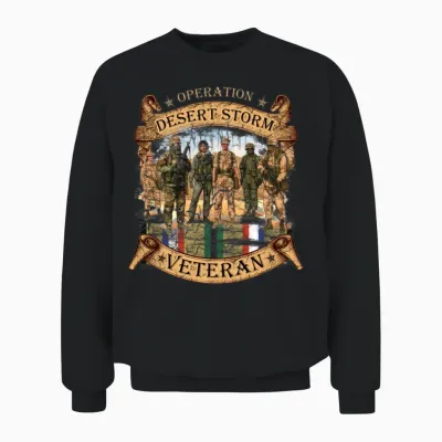 Veterans - Desert Storm Unisex Sweatshirt - Black