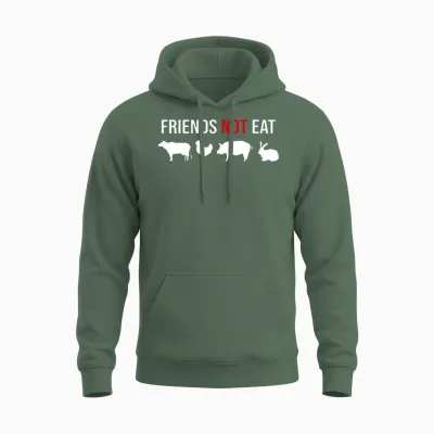 Animal Funny Saying Unisex Hoodie - Military Green