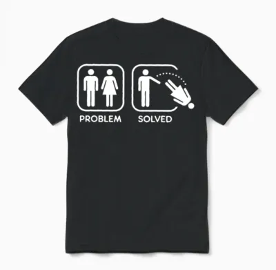 Problem Solved Unisex T-Shirt - Black