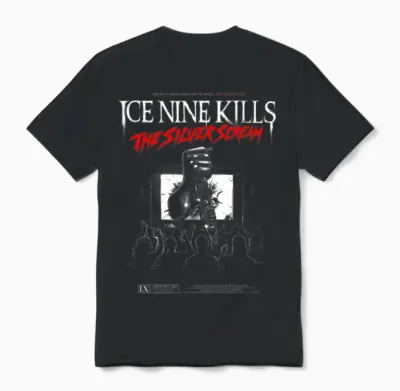 Ice Nine Kills the Silver Scream Cover T-Shirt, Black Unisex T-Shirt - Black