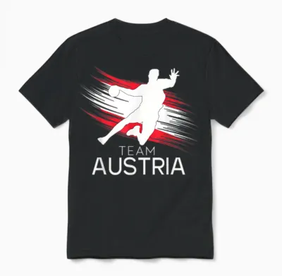 Handball österreich Trikot Handballspieler Handballspiel Unisex T-Shirt - Black