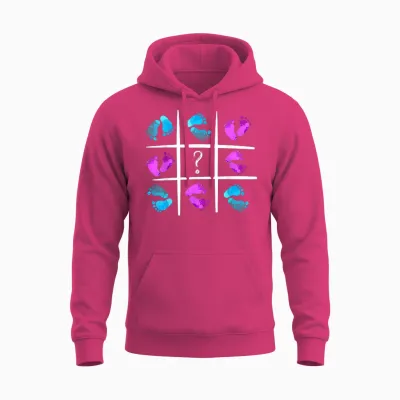 Gender Reveal T-Shirt Für Jungen Oder Mädchen – Lustiges Geschlecht Offenbart Unisex Hoodie - Heliconia