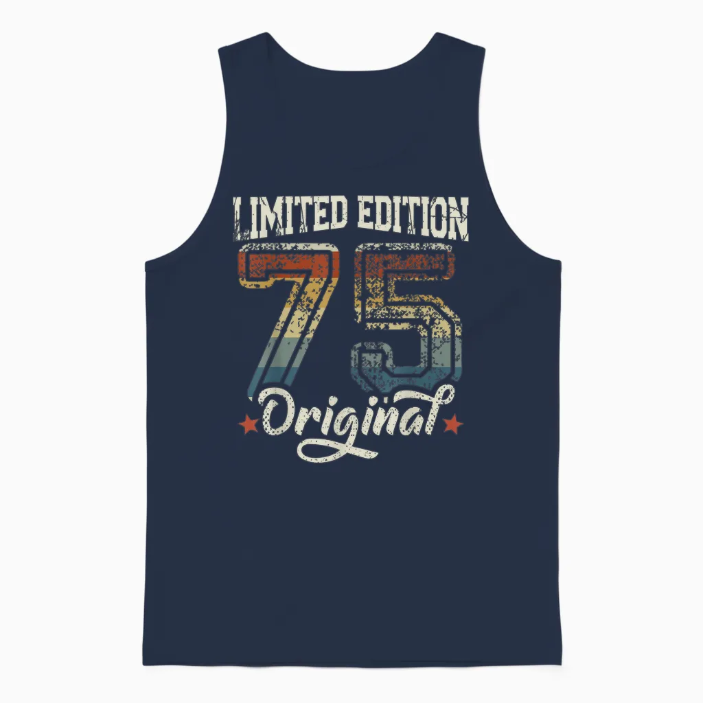 51. Geburtstag Mann Frau 51 Jahre Deko 1975 Geschenk Lustig Unisex Tank Top in Navy