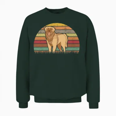 Leonberger Retro Unisex Sweatshirt - Forest