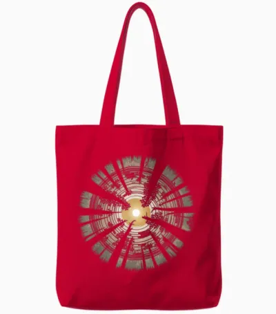 Trees Tshirt Wildlife Nature Vintage Forest Woods Outdoor Tote Bags - Red