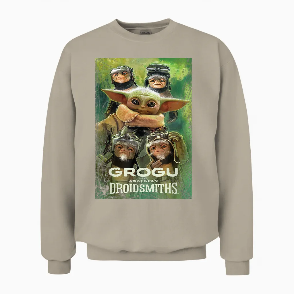 Star Wars: the Mandalorian and Grogu Anzellan Droidsmiths Unisex Sweatshirt in Sand