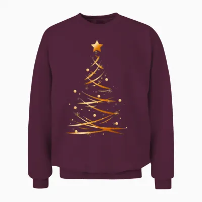 Christmas Fir Tree Unisex Sweatshirt - Maroon