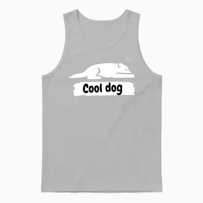 Dog Tshirts Unisex Tank Top - Ash