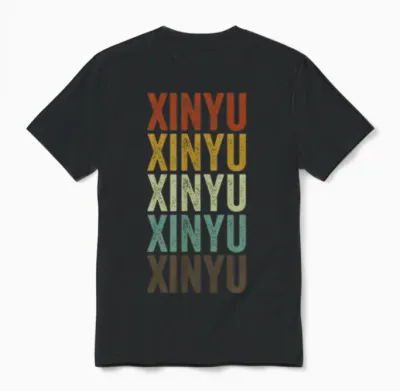 Xinyu China Retro Vintage Unisex T-Shirt - Black