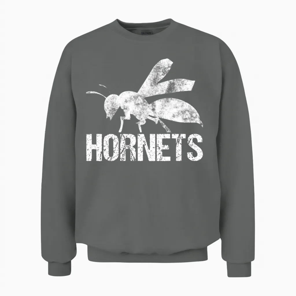 Hornet Retro Unisex Sweatshirt in Graphite Heather