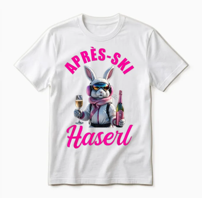 Apres Ski Haserl | Skiing Après Ski Party Ski Bunny Outfit Unisex T-Shirt in White