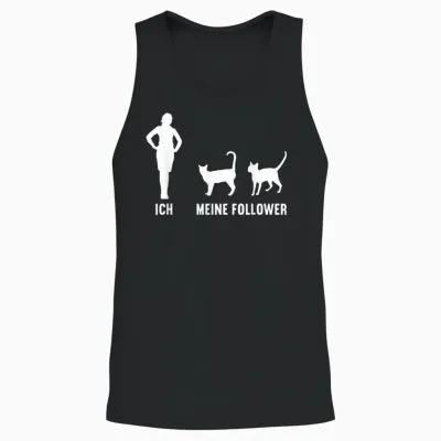 Ich Und Meine Follower Katze Mieze Kätzchen Katzen Unisex Tank Top - Black