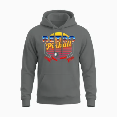 Pinball Retro Game Unisex Hoodie - Graphite Heather