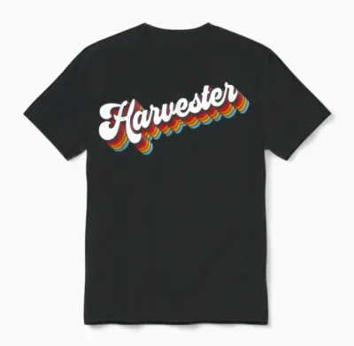 Harvester Job Appreciation Retro Unisex T-Shirt - Black