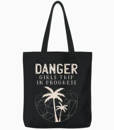 Girls Trip Tote Bags - Black