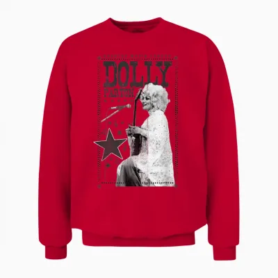 Dolly Parton Country Music Legend Unisex Sweatshirt - Red