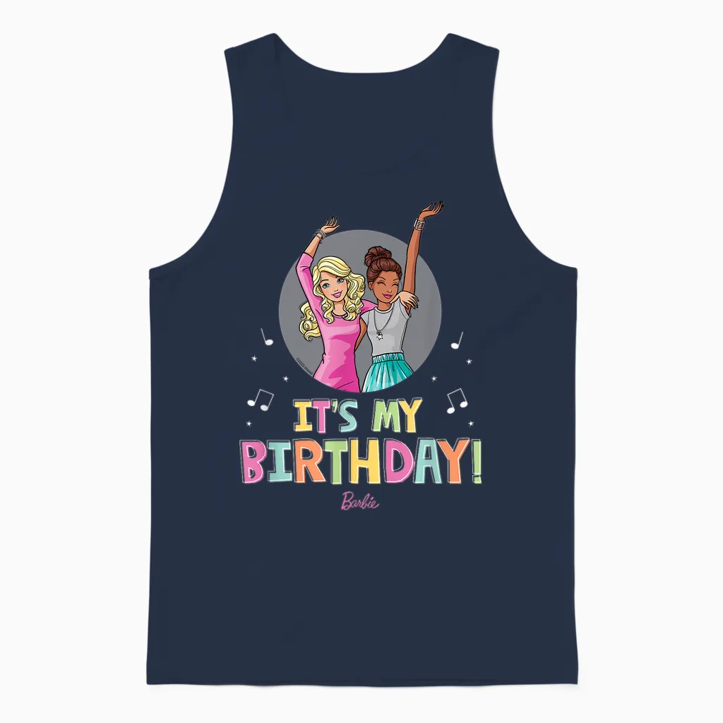 Barbie - Es Ist Mein Geburtstag Unisex Tank Top in Navy