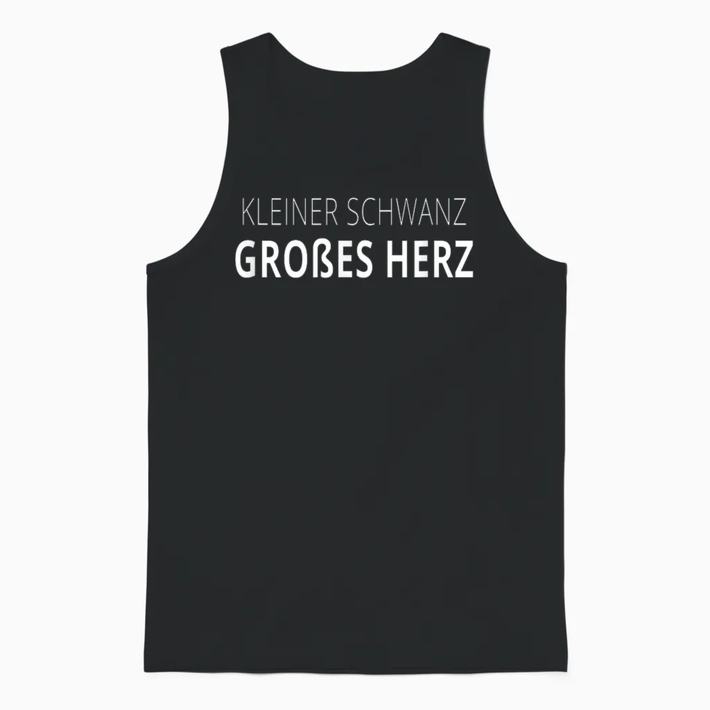 Little Tail Big Heart T-Shirt, Black, S Unisex Tank Top in Black