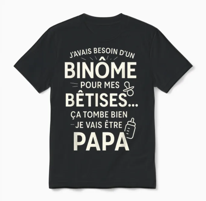 I Will Be Dad Funny Future Father Unisex T-Shirt in Black
