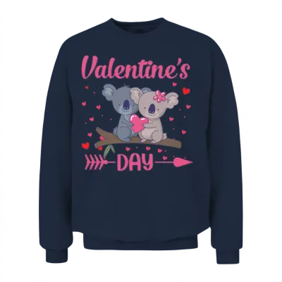 Valentine's Day Unisex Sweatshirt - Navy