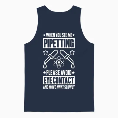 Biochemistry Biochemist Biology Biologist Genetics Unisex Tank Top - Navy