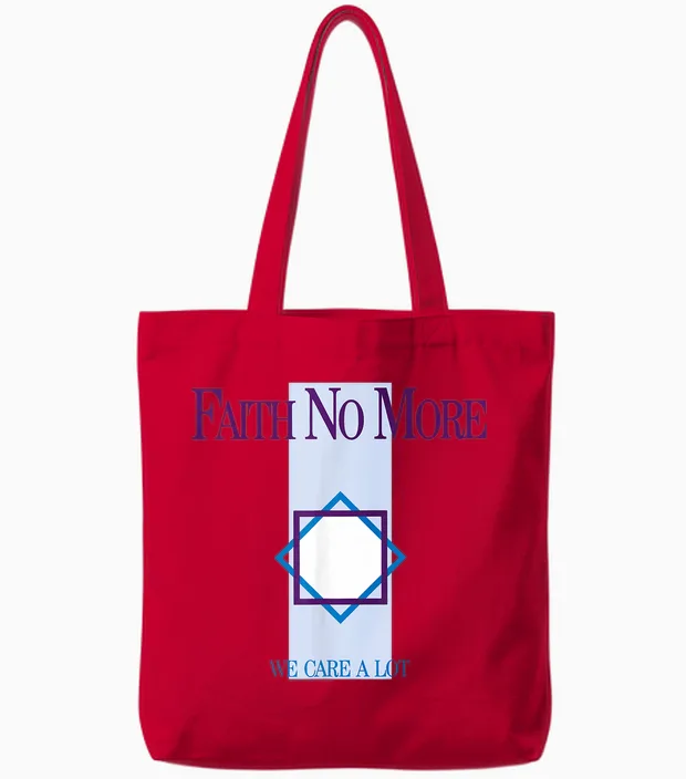 Offiziell Faith No More We Care a Lot Album Retro Band Tote Bags in Red