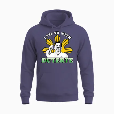 I Stand with Duterte Filipino Cry Against the Icc Green Unisex Hoodie - Heather Sport Dark Navy