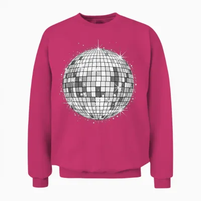 Disco Ball Party Unisex Sweatshirt - Heliconia