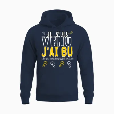 Alcohol Beauf Apéro Gifts Funny Humour Holidays Pastis Ricard T-Shirt, Black, S Unisex Hoodie - Navy