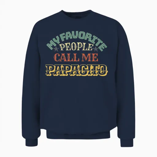 Rainbow Papacito Shirt, Retro Papacito, Papacito Unisex Sweatshirt in Navy