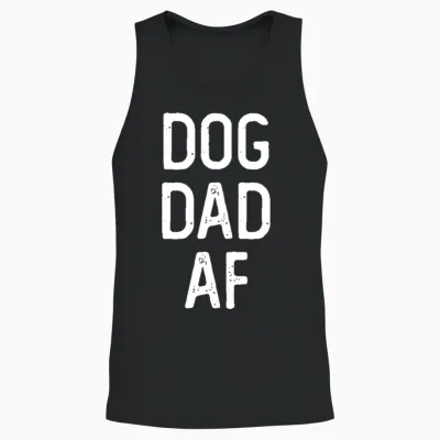 Dog Dad Unisex Tank Top - Black