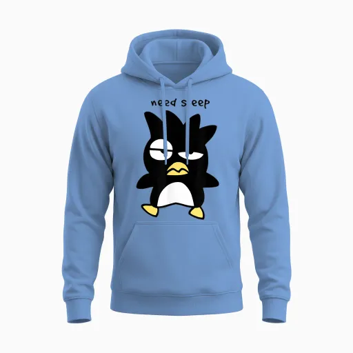 Badtz - Maru "need Sleep" Unisex Hoodie - Carolina Blue