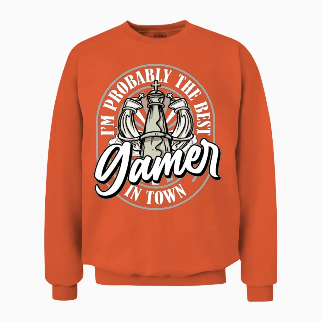 Board Games Funny Unisex Sweatshirt in Orange