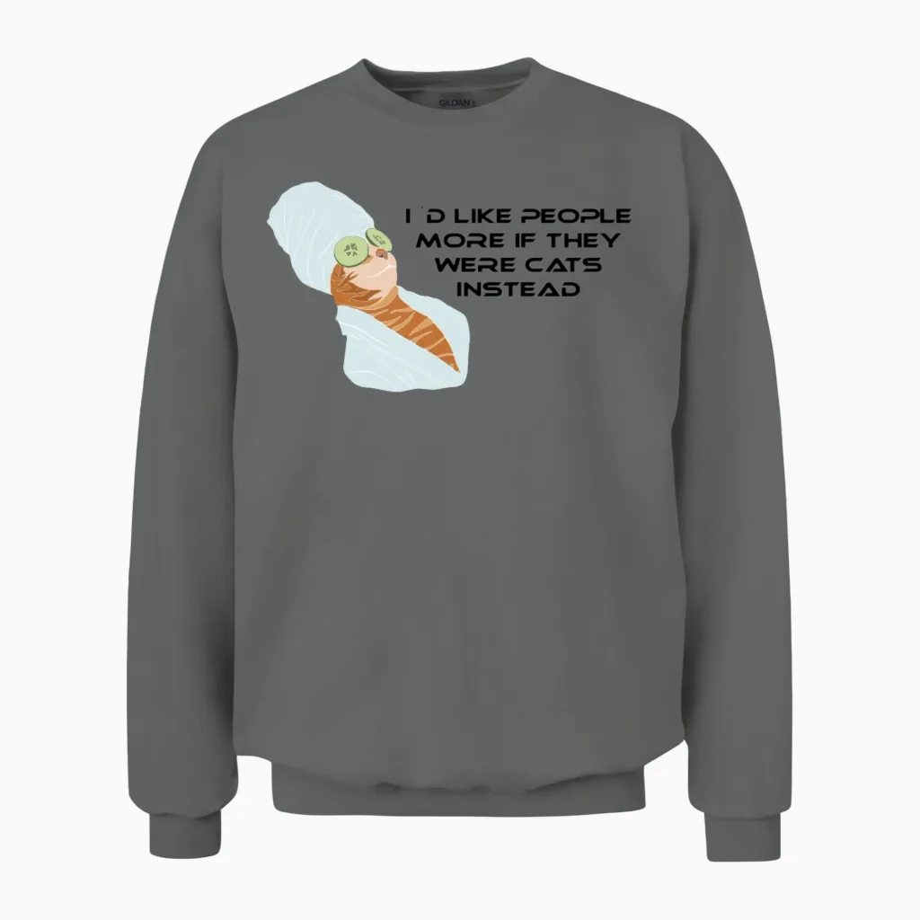 Funny Pictures Unisex Sweatshirt in Graphite Heather