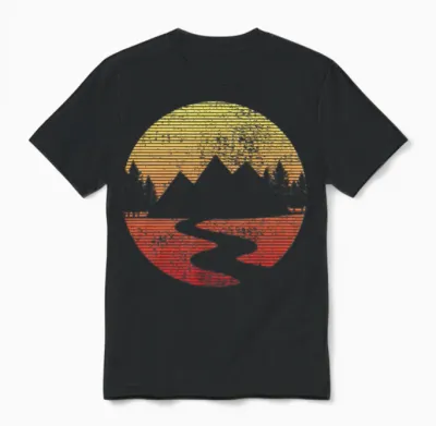 Hiking Unisex T-Shirt - Black