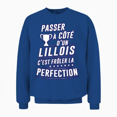 Lille Champion De France Supporter Lillois Football T-Shirt, Red Unisex Sweatshirt - Royal