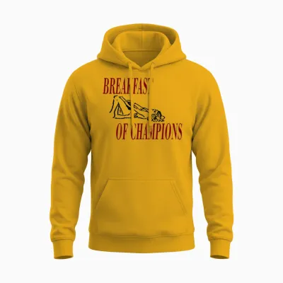 Breakfast of Champions Official Unisex Hoodie - Gold