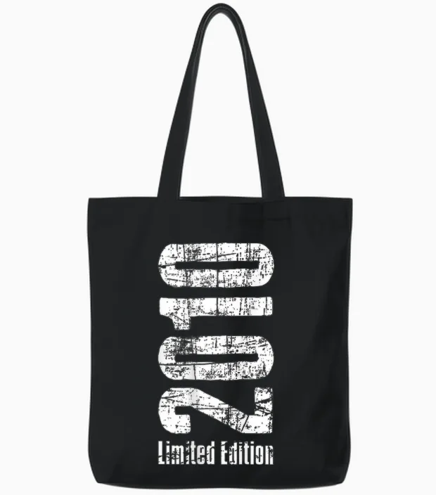 15 Years Boy Girl Birthday 15 Years Limited Edition 2010 Tote Bags in Black