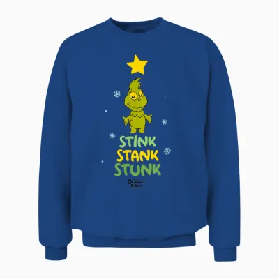 Dr.seuss Baby Grinch Stink Stank Stunk Officially Licensed Unisex Sweatshirt - Royal