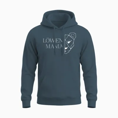 Löwen Mama Unisex Hoodie - Dark Heather