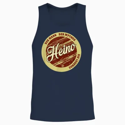 Heino Der Mann Der Mythos Die Legende Vornamen Unisex Tank Top - Navy