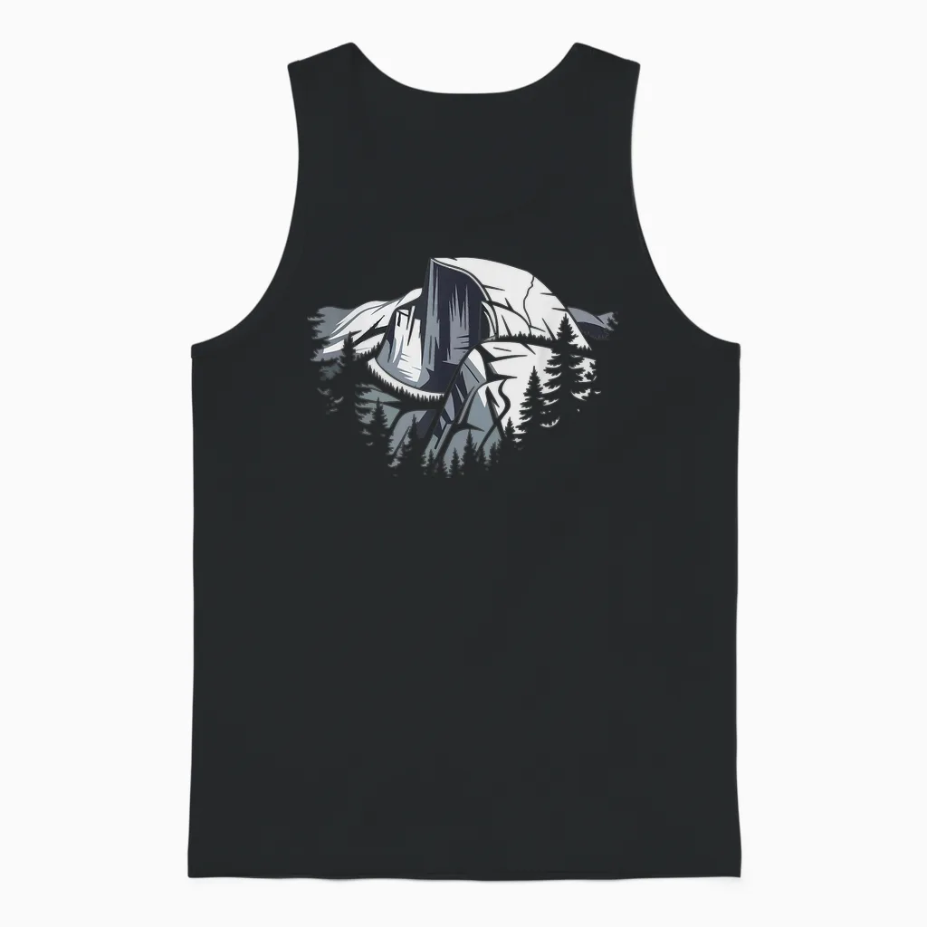 Altitude Du Half Dome Randonneur De Sommet Unisex Tank Top in Black